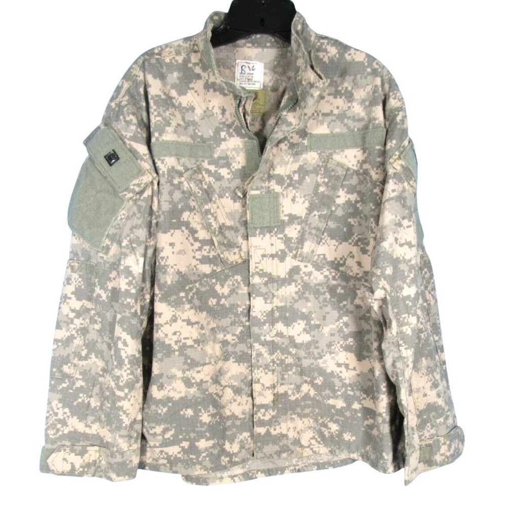 ARMY COMBAT UNIFORM Coat/Jacket FR/INSECT/RIPSTOP Digital Camo MED-REG M-R